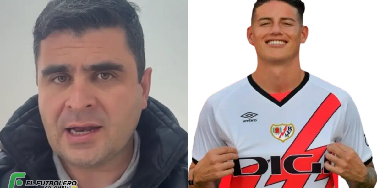 Juan Felipe Cadavid y James Rodríguez Foto: El Futbolero y Rayo Vallecano