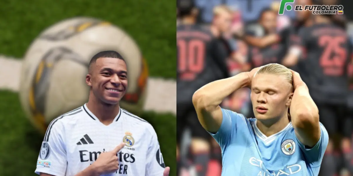 Kylian Mbappé y Erling Haaland Foto: Marca, Pexels y UEFA