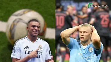 Kylian Mbappé y Erling Haaland Foto: Marca, Pexels y UEFA