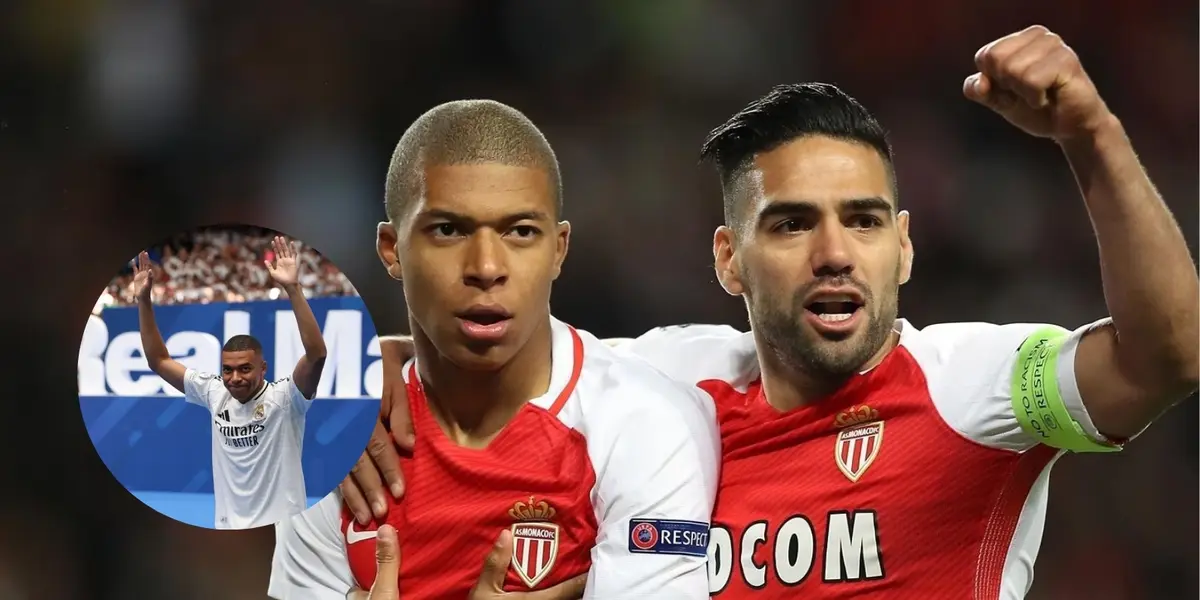 Kylian Mbappé y Falcao. Foto: El Correo / UEFA