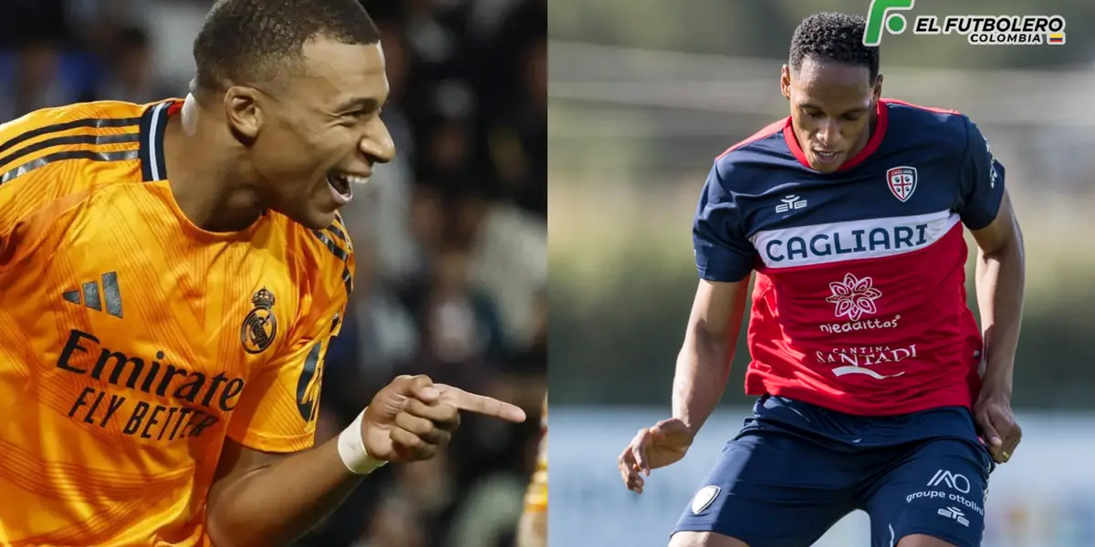 Kylian Mbappé y Yerry Mina Foto: El Español y Fútbol Hoy