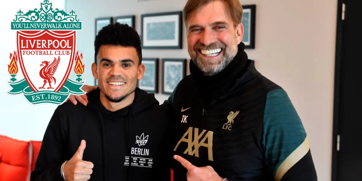 La buena noticia al Liverpool de Luis Díaz y Klopp (Foto tomada de AS y logo Pinterest)