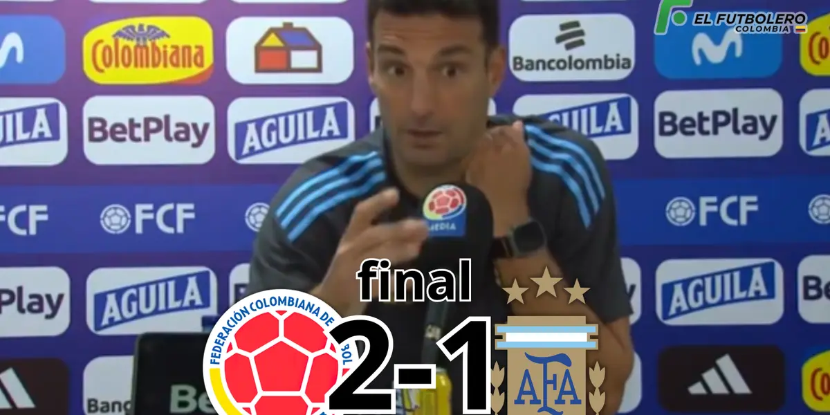 (VIDEO) Colombia doblegó a Argentina y la increíble disculpa de Lionel Scaloni