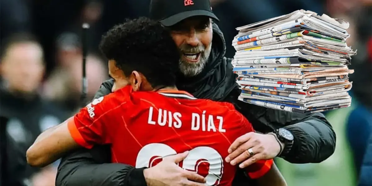 Lo que dijo la prensa en Colombia al ver que Klopp dejará Liverpool de Luis Díaz