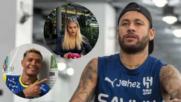 Neymar, Teófilo y Luana. Foto: Instagram de Neymar, Teófilo y Luana