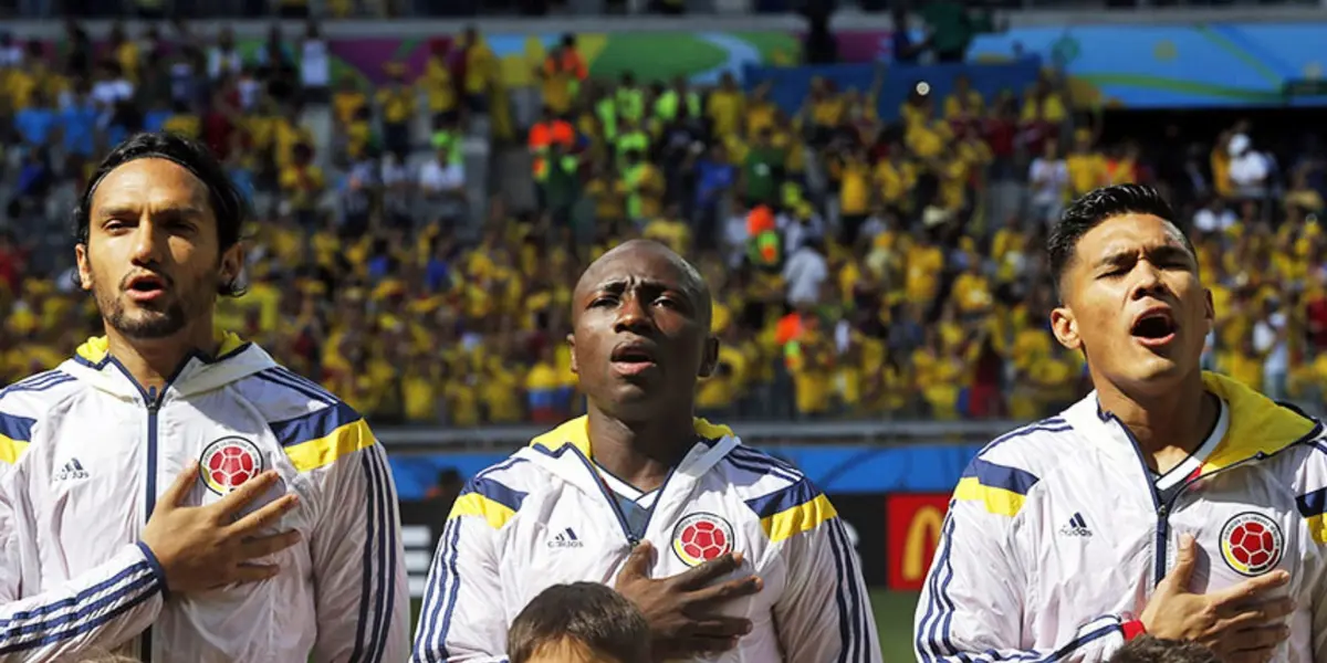 Pablo Armero jugando con la Selección Colombia