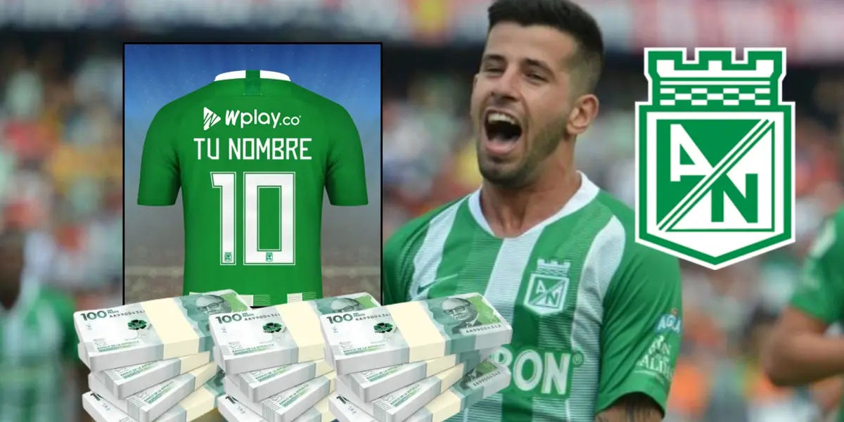 Pablo Ceppelini el 10 de Atlético Nacional. 