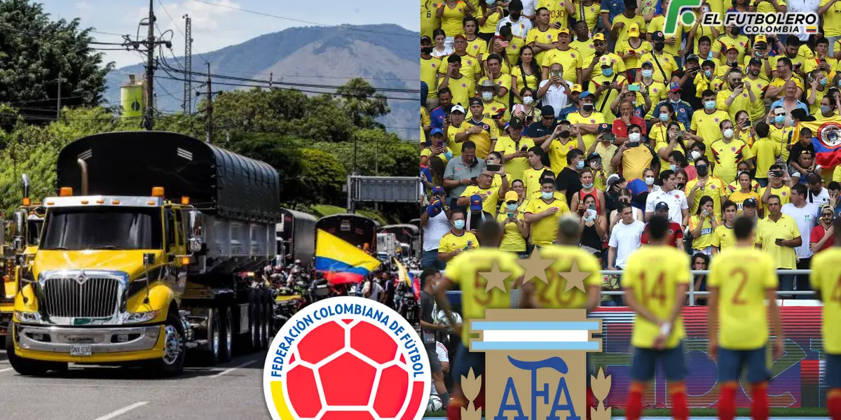 ¿Se suspende el Colombia vs Argentina? Las consecuencias que habría tras el paro de camioneros