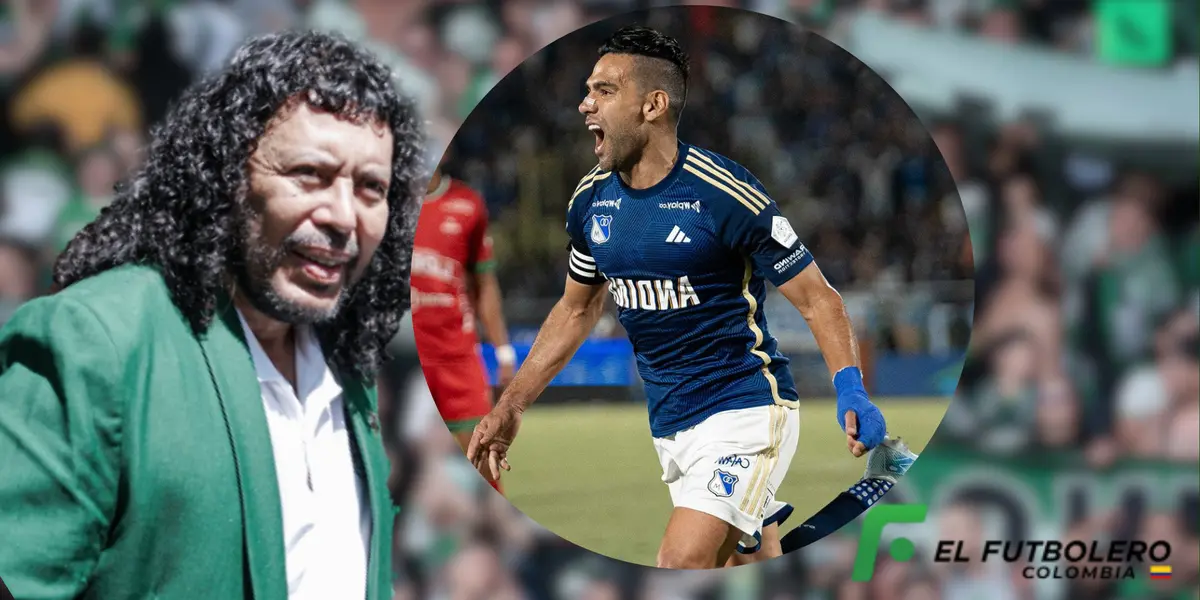 René Higuita celebró el gol de Falcao con Millonarios y vea la increíble reacción de los hinchas de Nacional