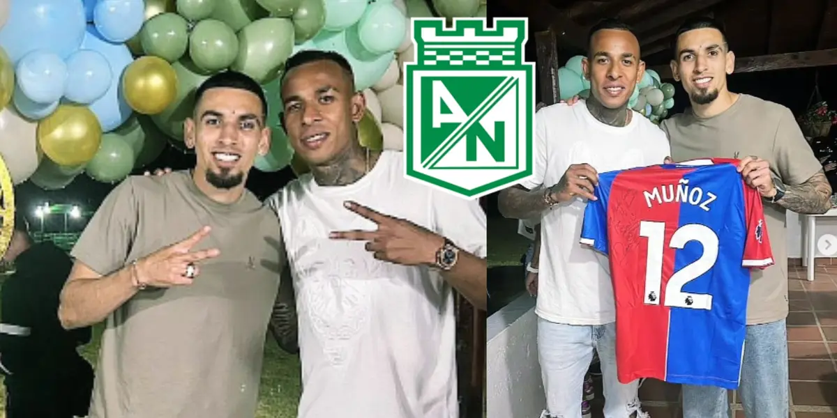 Sebastián Villa junto a su amigo Daniel Muñoz