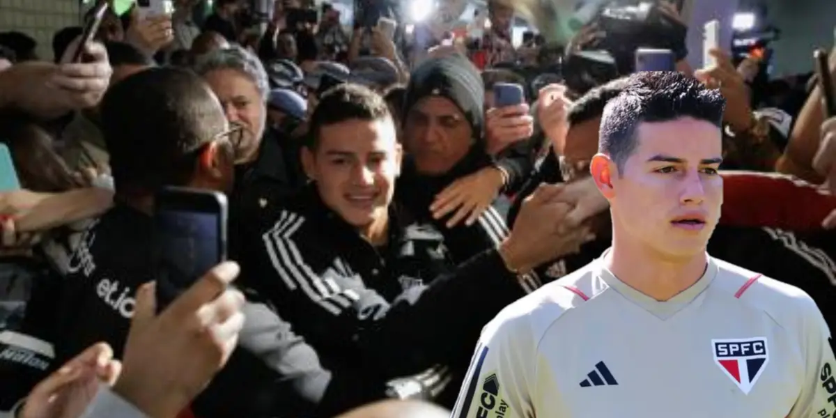 Suertudo James Rodríguez y lo que piden los hinchas al DT de Sao Paulo en Brasil