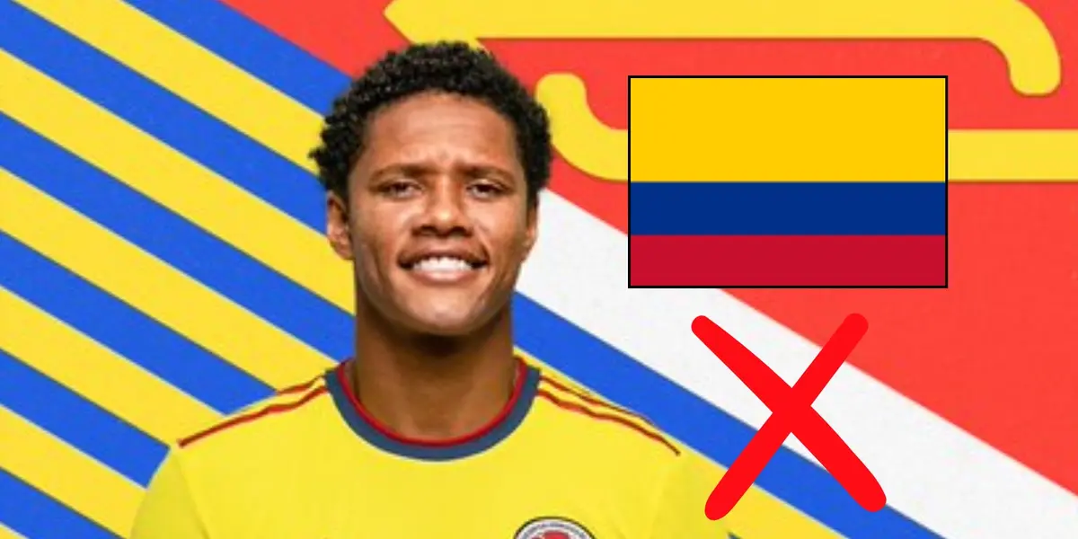 Yairo Moreno con la camiseta de la Selección Colombia